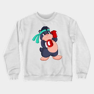 Mole Boxer Boxing gloves Crewneck Sweatshirt